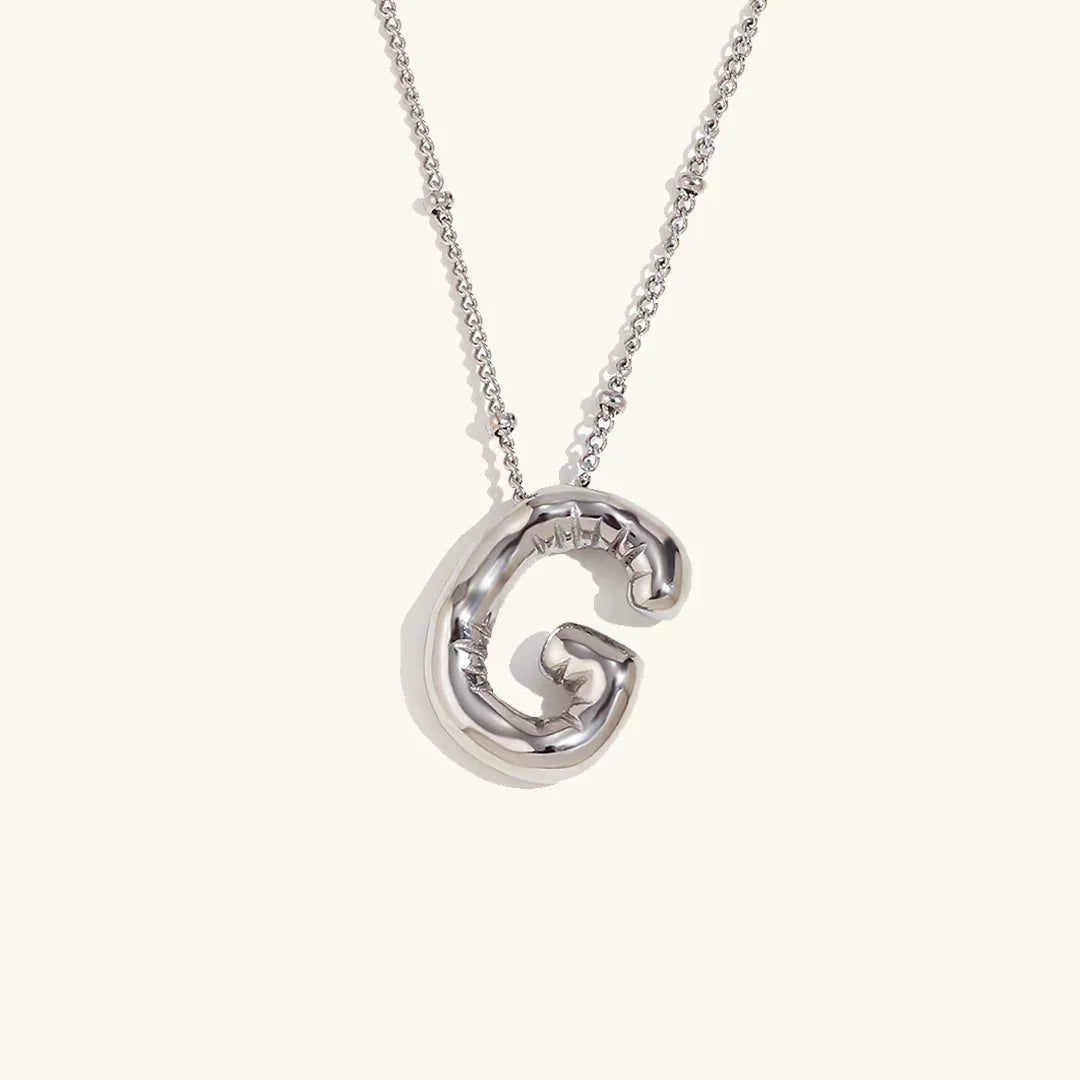[Royal Vicky]Balloon Gold Initial Necklace