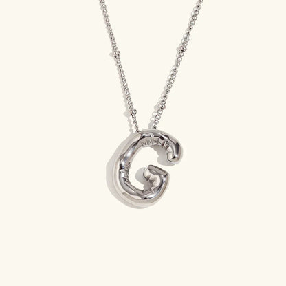 [Royal Vicky]Balloon Gold Initial Necklace