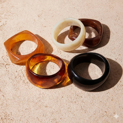 [Royal Vicky]Kaitlyn Chunky Acrylic Bangle