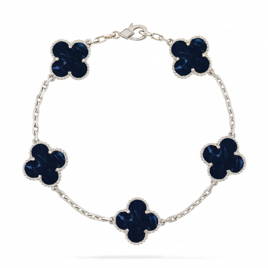 [Royal&Vicky]LUCKY CLOVER 5-MOTIF BRACELET - PIETERSITE COLLECTION