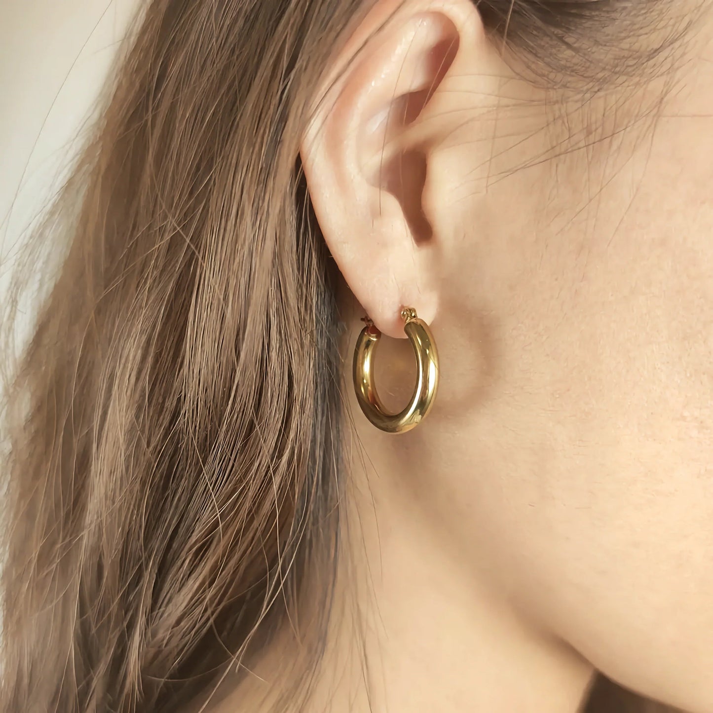 [Royal Vicky]Wide Hoop Earrings