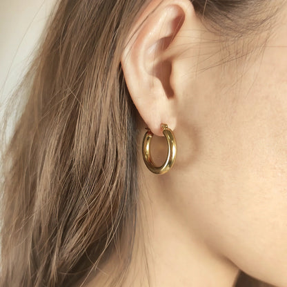 [Royal Vicky]Wide Hoop Earrings