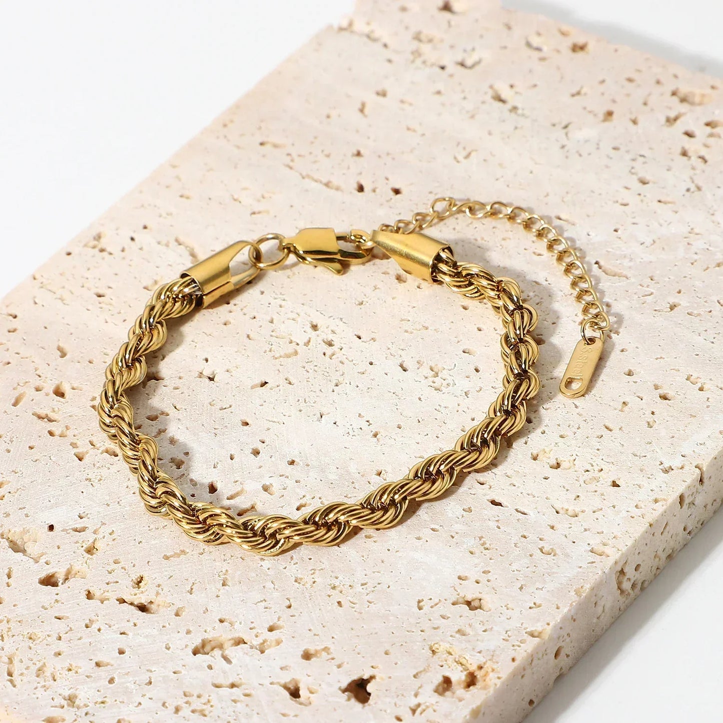 [Royal Vicky]Clara Rope Chain Gold Bracelet
