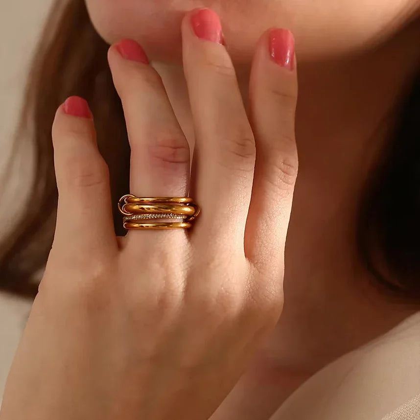 [Royal Vicky]Christabel Diamond Ring Stack