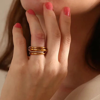 [Royal Vicky]Christabel Diamond Ring Stack