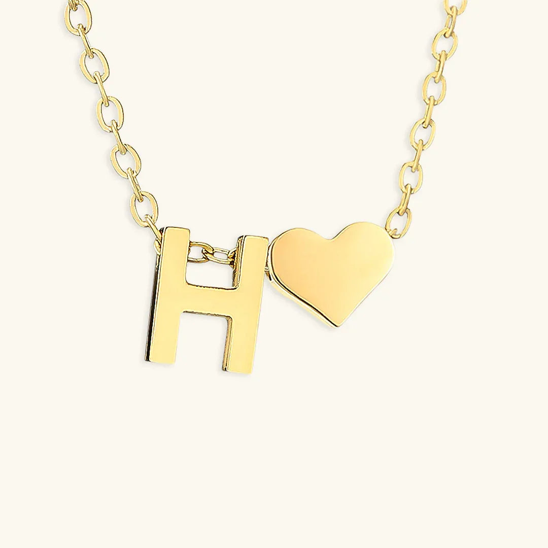 [Royal Vicky]Ria Initial Letter Gold Necklace