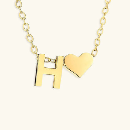 [Royal Vicky]Ria Initial Letter Gold Necklace