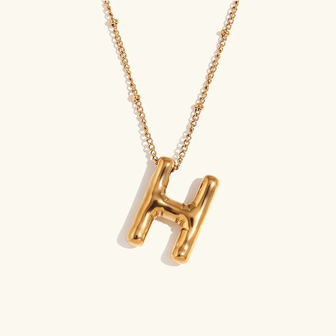 [Royal Vicky]Balloon Gold Initial Necklace