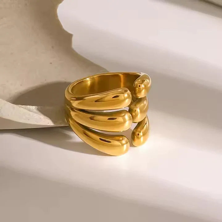 [Royal Vicky]Cassiel Layered Gold Ring