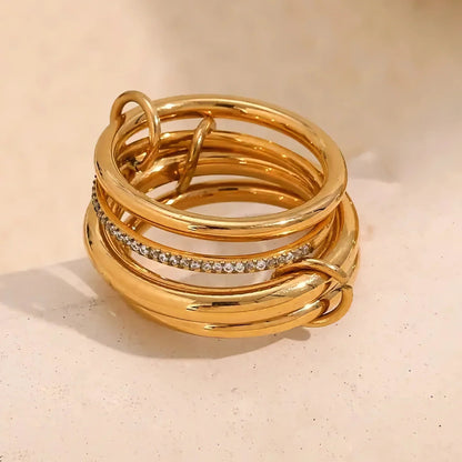 [Royal Vicky]Christabel Diamond Ring Stack