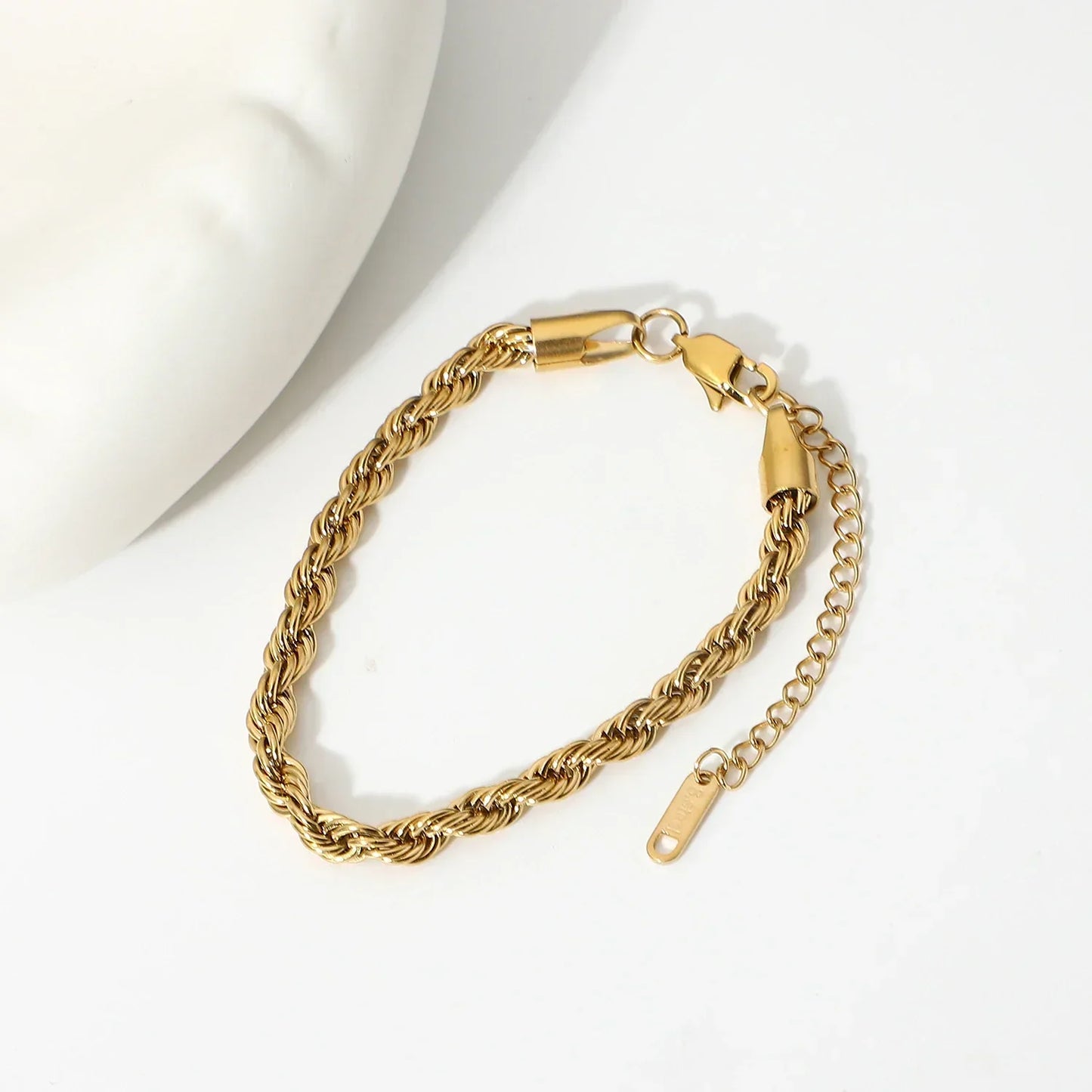 [Royal Vicky]Clara Rope Chain Gold Bracelet