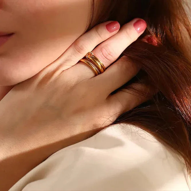 [Royal Vicky]Christabel Diamond Ring Stack