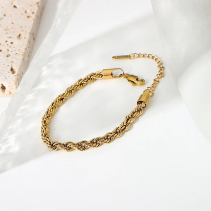[Royal Vicky]Clara Rope Chain Gold Bracelet