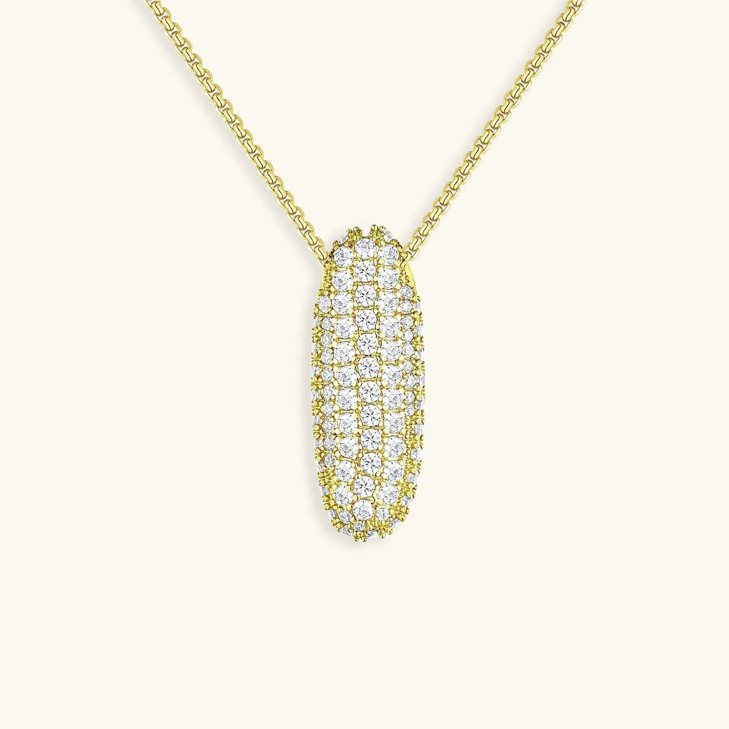 [Royal Vicky]Bubble Initial Diamond Necklace