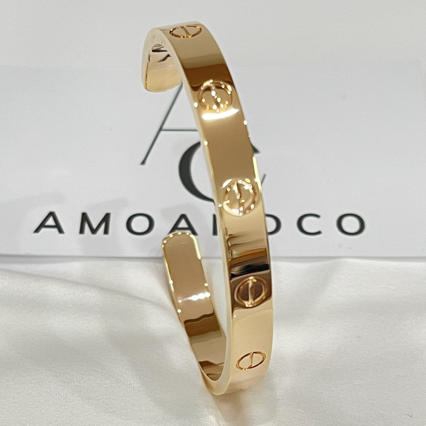 [Vicky] Liebesarmband, 6,1 mm, offene Manschette 