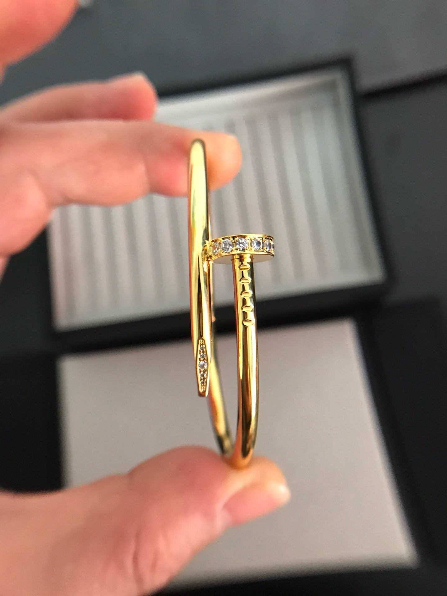 [Vicky]JUSTE ARMBAND 3,5MM DIAMANTEN