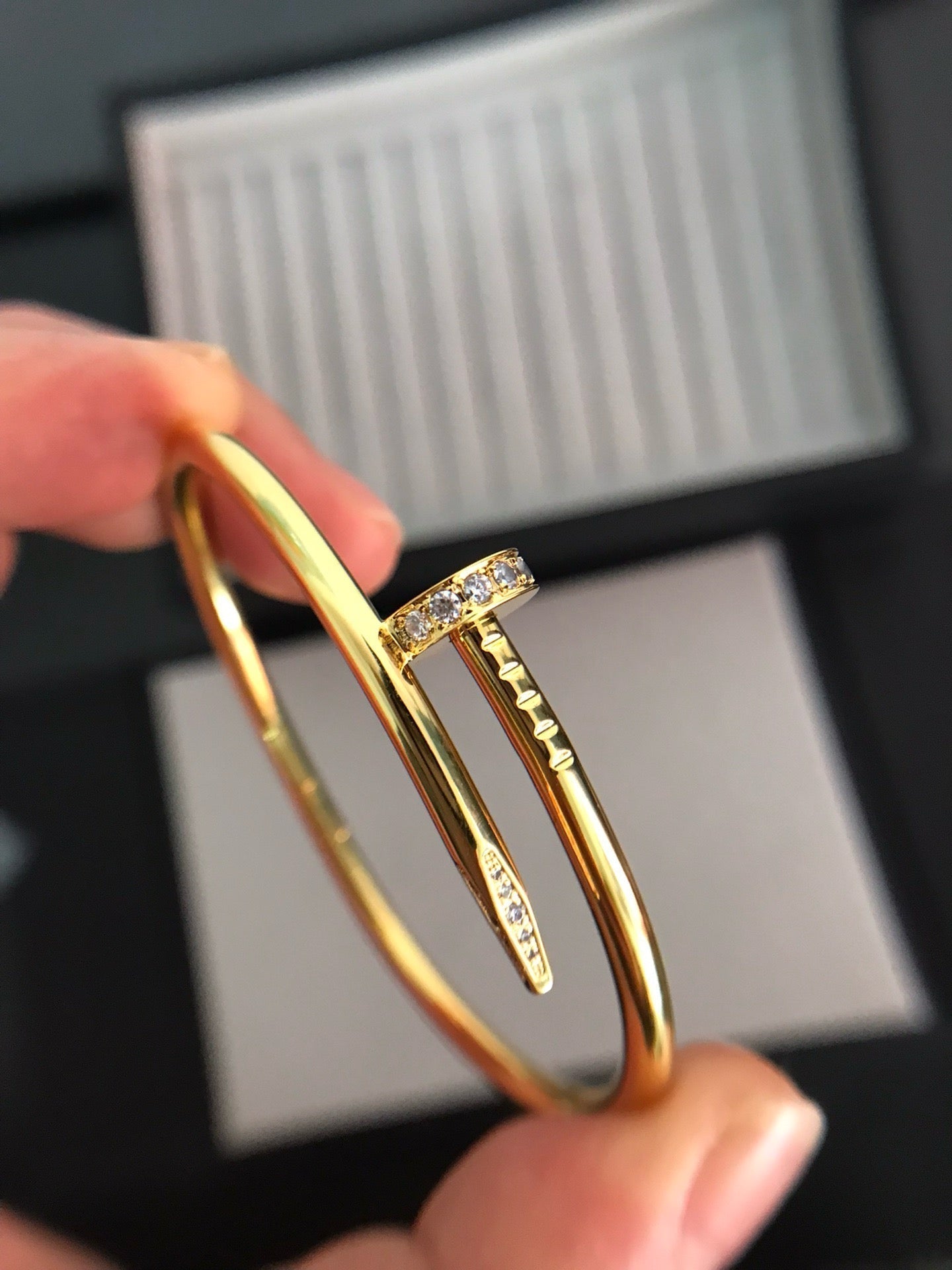[Vicky]JUSTE ARMBAND 3,5MM DIAMANTEN