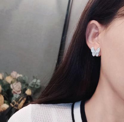 [Vicky]BUTTERFLY ALL DIAMOND EARRINGS