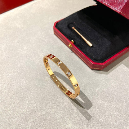 [Vicky] LIEBESARMBAND 6,1 MM 10 DIAMANTEN