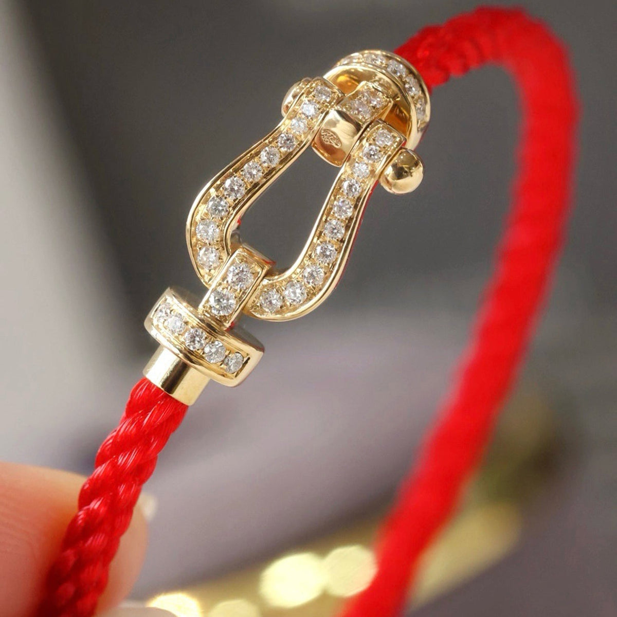 [Royal&Vicky]FORCE LARGE HORSESHOE FULL DIAMOND BRACELET SILVER
