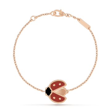 [Royal&Vicky]LUCKY SPRING 1 MOTIF PINK GOLD BRACELET
