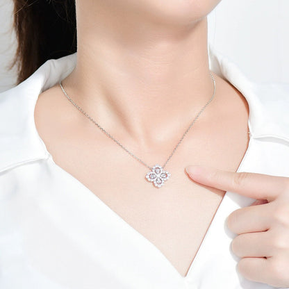 [Vicky]LOOP NECKLACE FULL MOTIF DIAMOND 16MM MULTIPLE COLORS