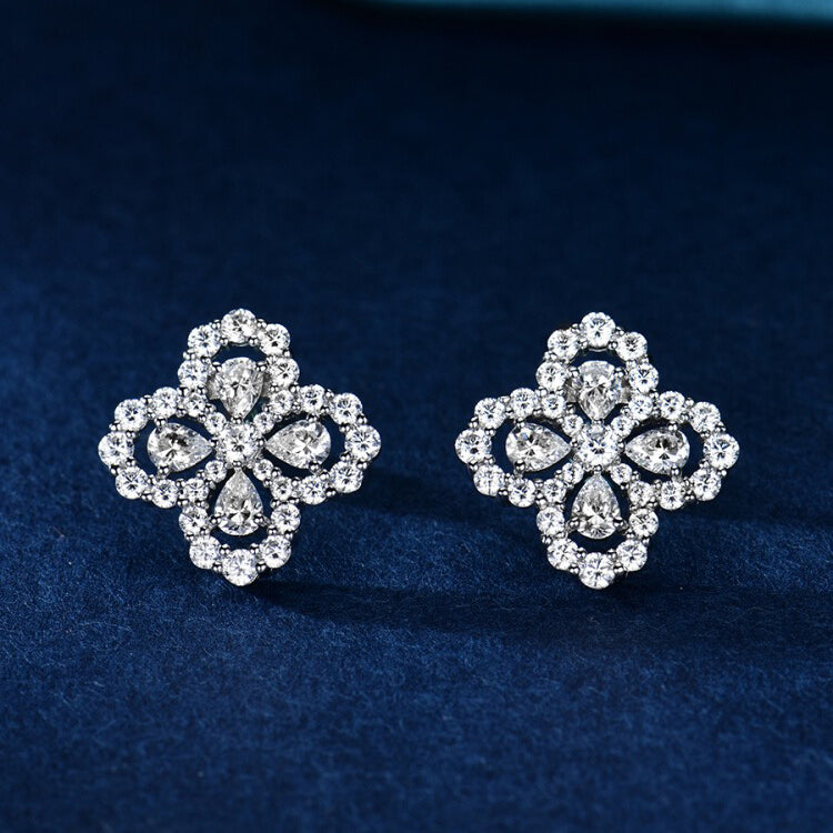 [Royal&Vicky]LOOP EARRINGS FULL MOTIF DIAMOND 16MM