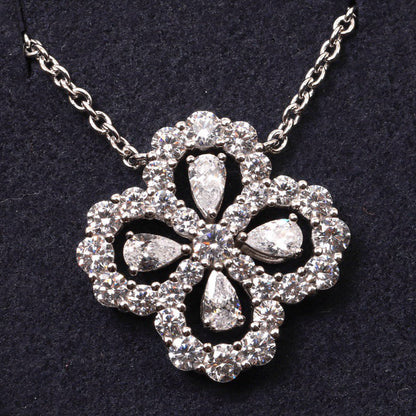 [Vicky]LOOP NECKLACE FULL MOTIF DIAMOND 16MM MULTIPLE COLORS