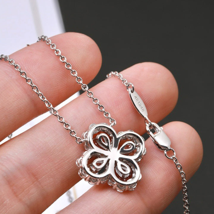 [Vicky]LOOP NECKLACE FULL MOTIF DIAMOND 16MM MULTIPLE COLORS