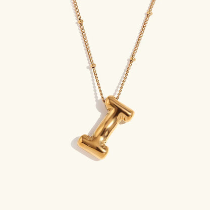 [Royal Vicky]Balloon Gold Initial Necklace