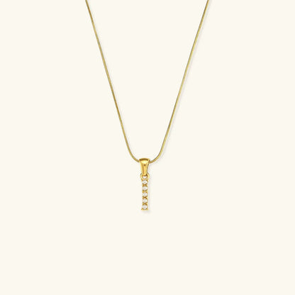 [Royal Vicky]Augustine Initial Letter Pearl Necklace