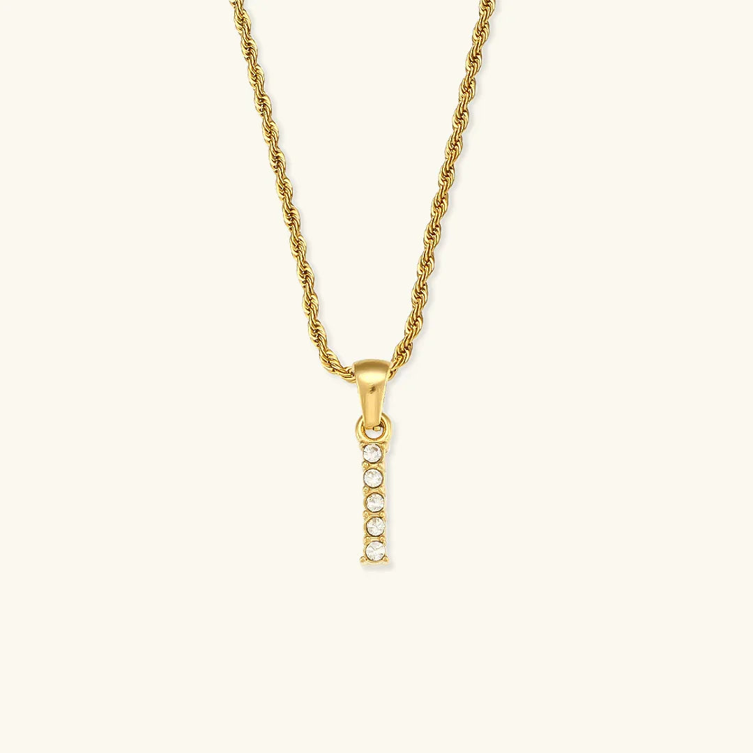 [Royal Vicky]Maeve Letter Initial Diamond Necklace