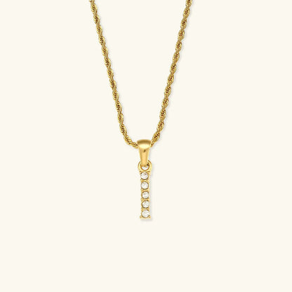 [Royal Vicky]Maeve Letter Initial Diamond Necklace