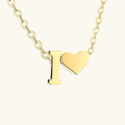 [Royal Vicky]Ria Initial Letter Gold Necklace