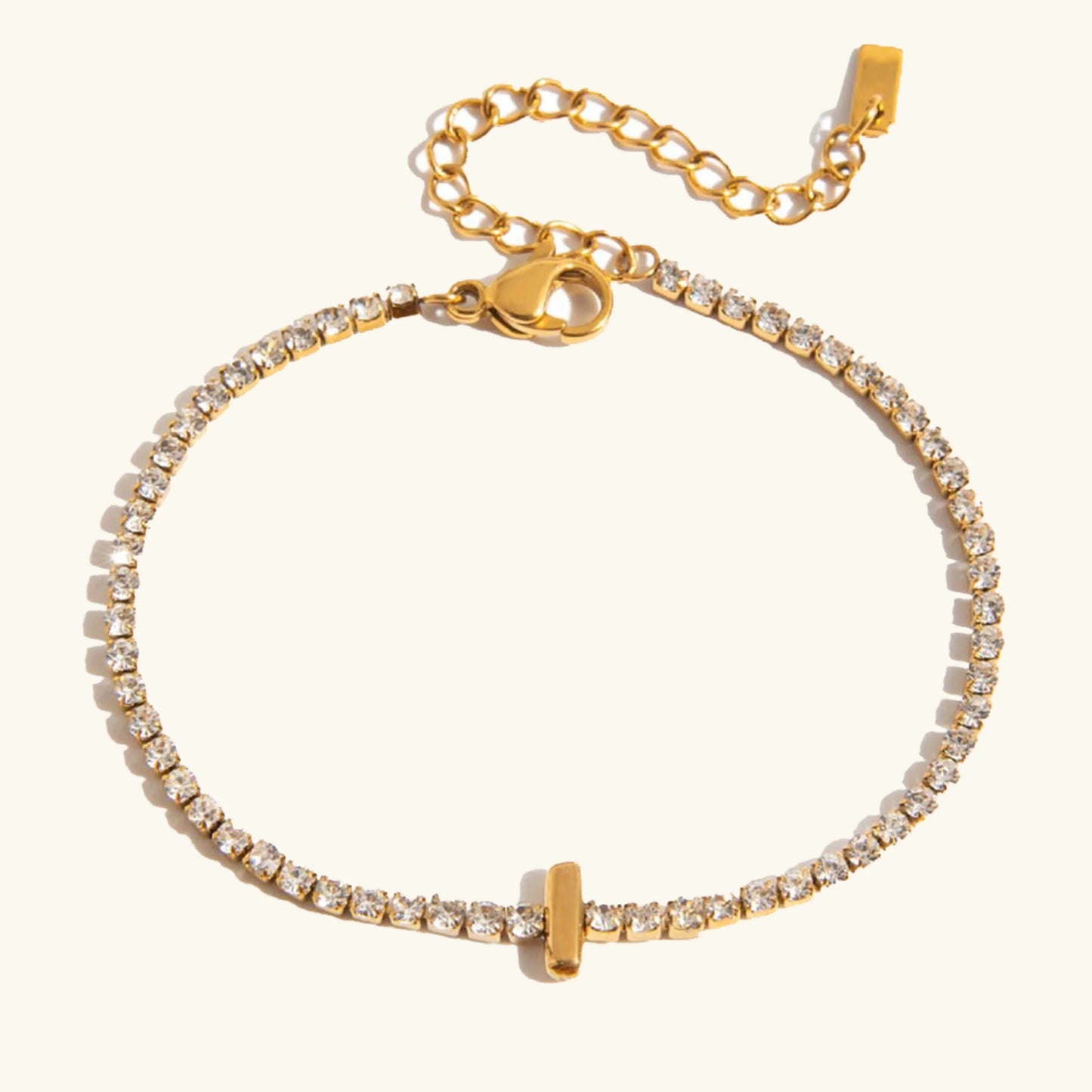 [Royal Vicky]Avaria Bubble Letter Tennis Bracelet