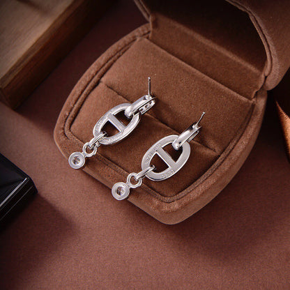 [Vicky]HM CHAINE DIAMOND EARRINGS