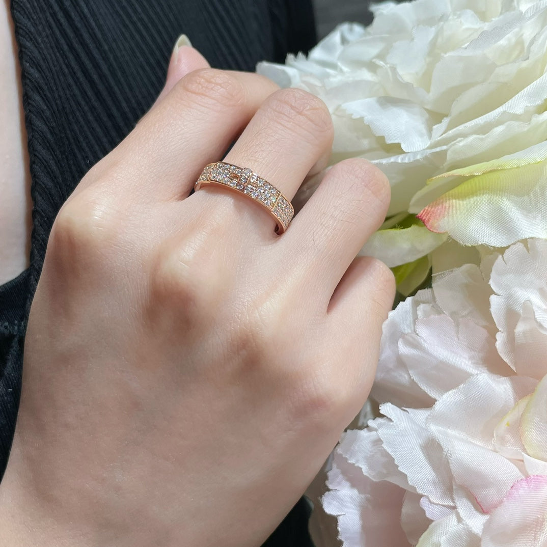 [Vicky]KELLY ROSÉGOLD-DIAMANTRING