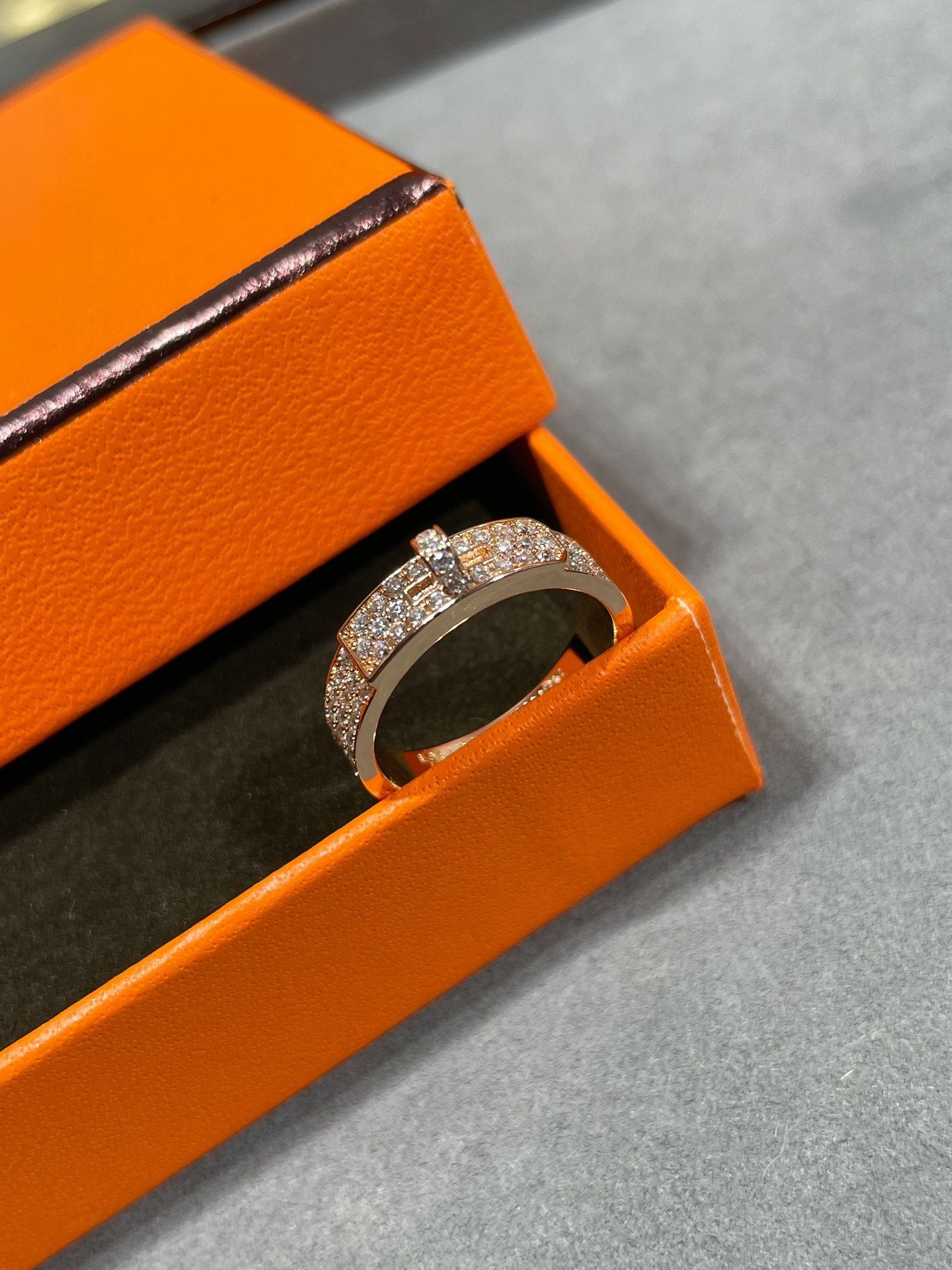 [Vicky]KELLY ROSÉGOLD-DIAMANTRING