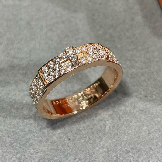 [Vicky]KELLY ROSÉGOLD-DIAMANTRING