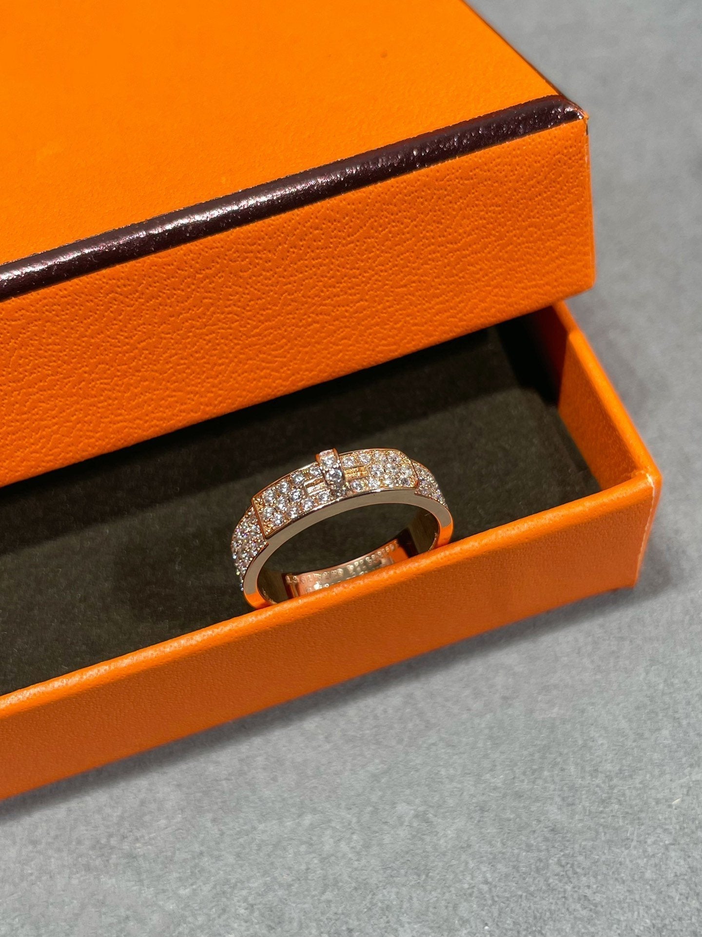 [Vicky]KELLY ROSÉGOLD-DIAMANTRING