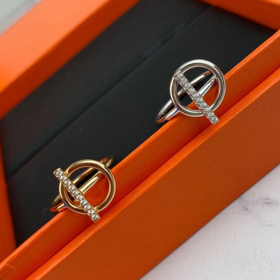 [Vicky]ECHAPPEE RING DIAMANT