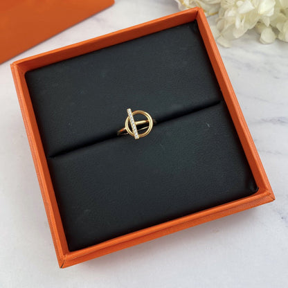 [Vicky]ECHAPPEE RING DIAMANT