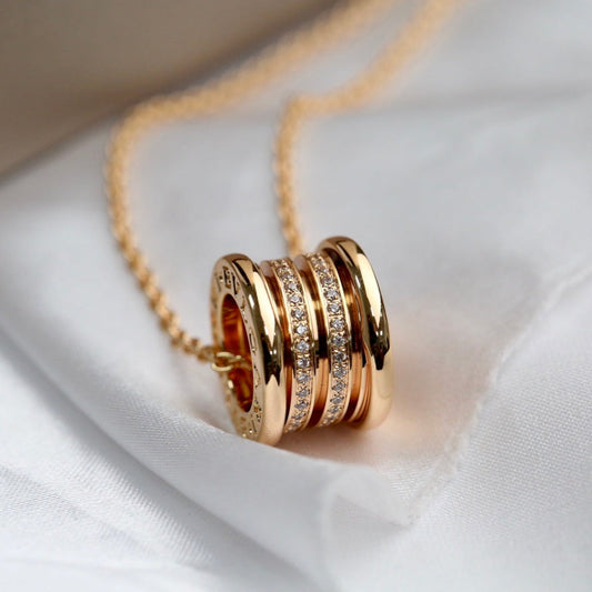 [Vicky]ZERO 1 PINK GOLD DIAMOND NECKLACE