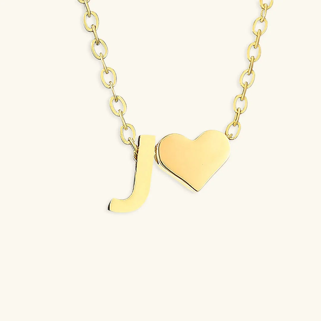 [Royal Vicky]Ria Initial Letter Gold Necklace