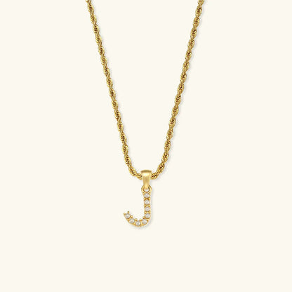 [Royal Vicky]Elodie Initial Letter Pearl Necklace
