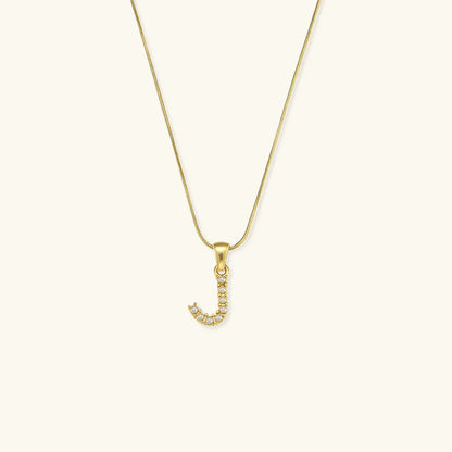 [Royal Vicky]Augustine Initial Letter Pearl Necklace