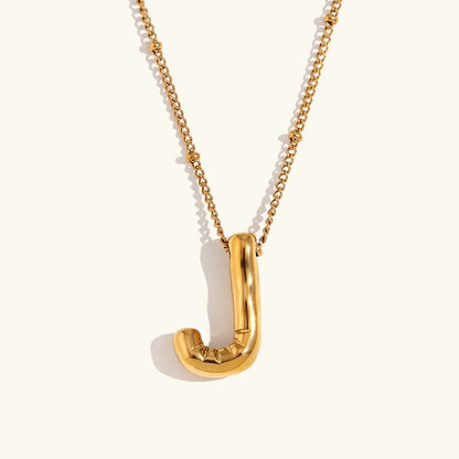 [Royal Vicky]Balloon Gold Initial Necklace