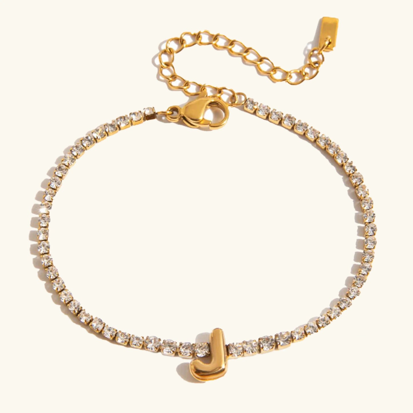 [Royal Vicky]Avaria Bubble Letter Tennis Bracelet