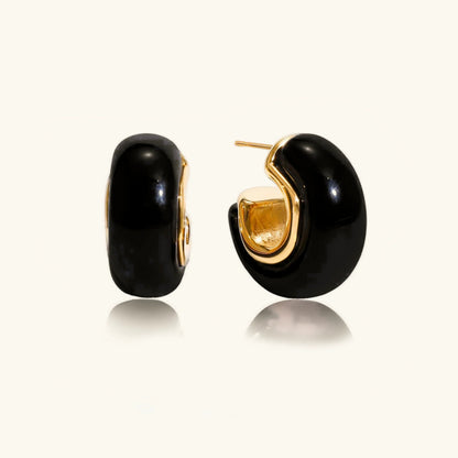 [Royal Vicky]Lexi Chunky Enamel Hoops