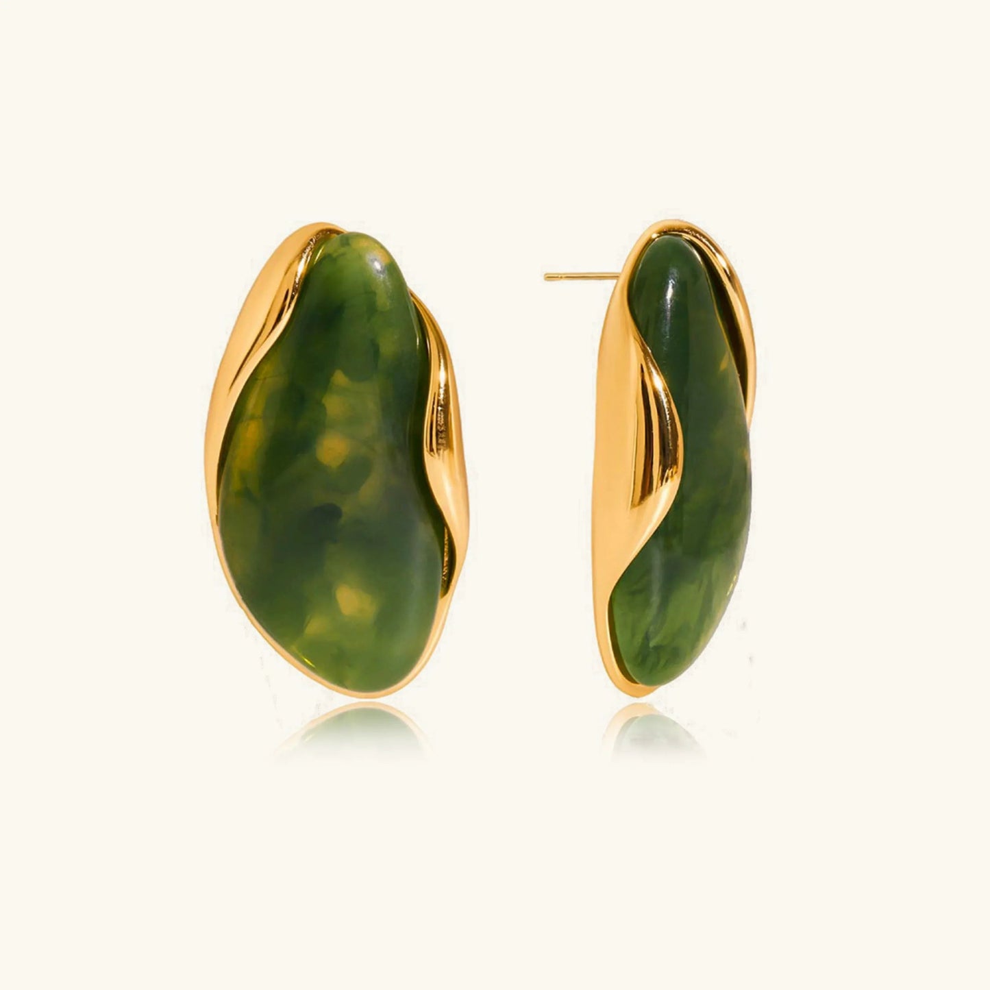 [Royal Vicky]Amelise Polished Gemstone Earrings